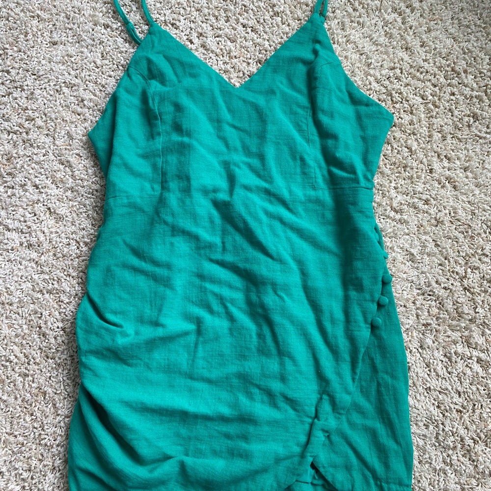 Urban Outfitters Teal Mini Sun Dress